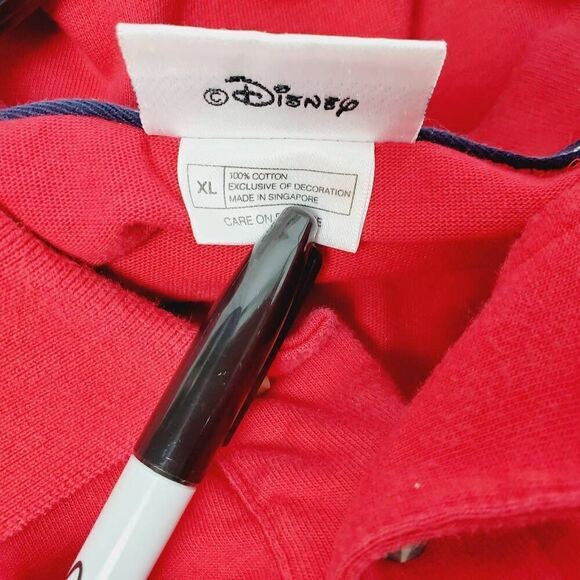Walt Disney World Size XL Mickey Mouse Red Polo SS Shirt - Picture 3 of 5